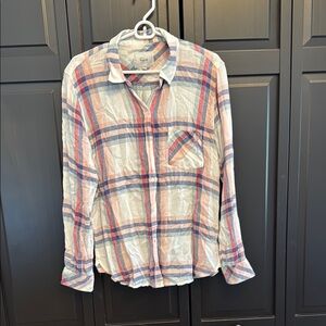 Rails Plaid Button-Up Shirt-  Women's Med EUC